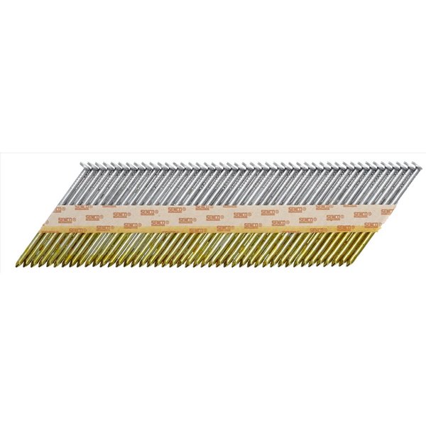 Senco Collated Framing Nail, 2-3/8 in L, Hot Dipped Galvanized, T-Head Head, 34 Degrees, 2500 PK GC24ASBX